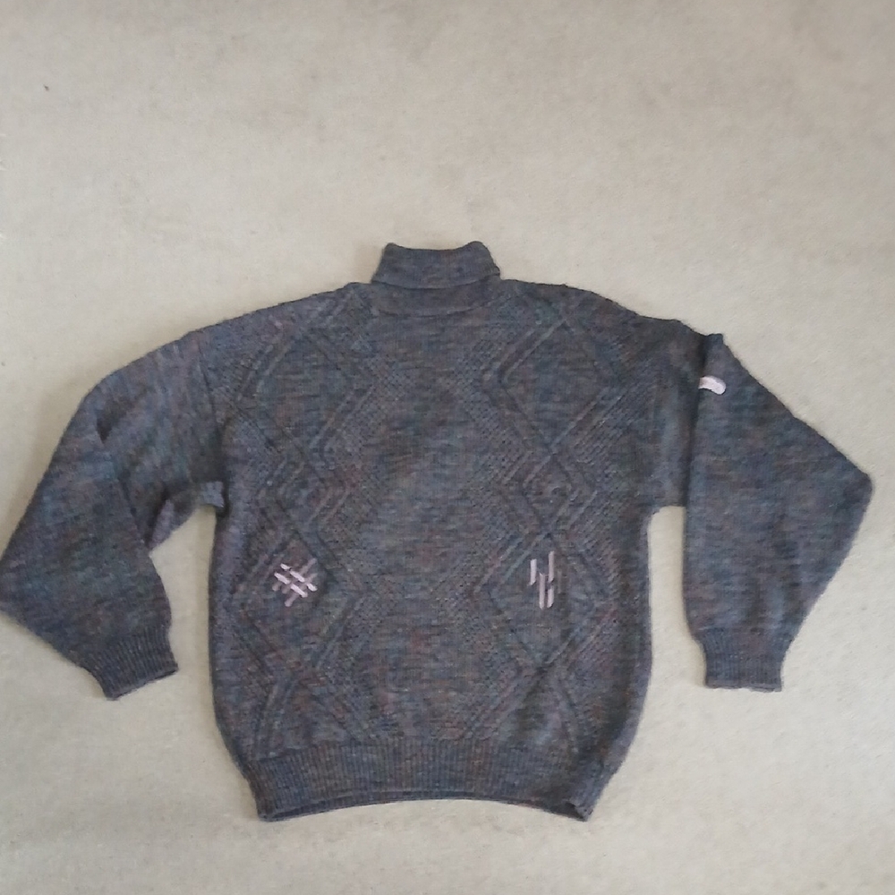 Men's Charcoal Turtleneck Sweater